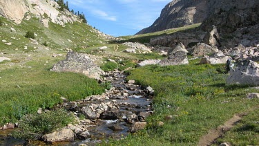 Alpine stream, Absaroka-Beartooth wilderness Alpine,stream,Absaroka-Beartooth,landscape