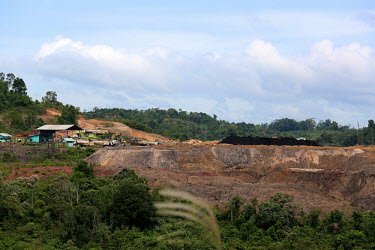 Activity in local coal mining horizontal,river,mine,mining,coal,climate change,natural gas,east kalimantan,oil palms,habitat,destruction,soil,earth,degraded,red,hill,mound