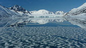 Monacobreen glacier reflection glacier