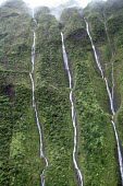 Kaua'i from the air Waterfall,wilderness,water