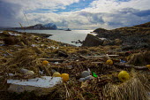 In every little SW turned cove, bottles and other marine litter is present. The prevailing winds and currents bring it here. beach,coast,norge,shorelines,litter,troms,coastlines,sigma 1224,environmental issues,ocean trash,beach litter,marine debris,plastic waste,marine litter,plastic pollution,moody,atmospheric,driftwood,sn
