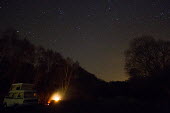 Starry camp sky,night,night time,space,astronomy,stars,star,camp,camping,camper van,glow,out in nature,countryside,UK countryside,British countryside,woodland,forest,long exposure,CCC