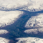 Tromso from the air aerial,Norway,valley,Tromso,Troms,landscape,snow,mountains,river,from above,from the air,ice,icy,snowy,valleys,TromsNorway,Airial,Valley