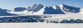 Svalbard landscape Svalbard,Arctic,landscape,snow,mountains,sunny,blue sky,panorama,panoramic
