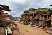 MonteÌe Parc Wood Market africa,people,man,men,horizontal,timber,market,markets,commercial,cameroon,yaounde,wood market,seller,work,wood,deforestation