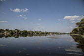The Okavango river ecosystem,habitat,environment,river,water,freshwater,rivers,Africa,blue sky,wetlands,wetland,Okavango