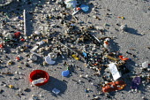 Marine plastic pollution washed ashore beach,coast,coastal,coastline,litter,pollution,human impact,plastic pollution,waste,tide,tidal,plastic,landscape,microplastic,microplastics