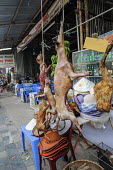 Bushmeat hanging for sale in a Vietnamese market