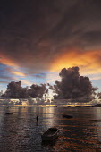 Sunset sky on Mahe - Seychelles beach,beaches