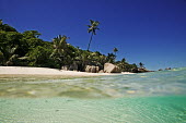 Split shot of beach - Seychelles beach,beaches