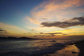 Sunset over beach - Cousine Island, Seychelles beach,beaches