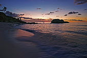Sunset on a beach - Cousine Island, Seychelles beach,beaches