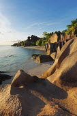 Granite boulders on the coast of La Digue - Seychelles beach,beaches