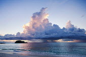 Storm clouds at sunset - Seychelles