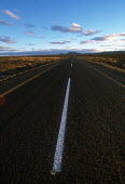Road spanning out into the semi-desert of South Africa - South Africa Landscape,Road,Nobody,Straight road,Tarmac