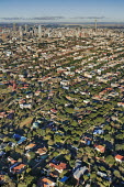 Extensive aerial view over Johannesburg city centre - Gauteng Province, South Africa Aerial,Skyline,City,High-rise,Pattern,Order,Block,Mountain,Tarmac,Road,Suburb,Towers,Tree-lined