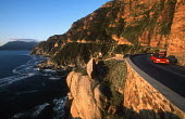 Coastal road - Chapman's Peak drive - Cape Town, South Africa Coast,Road,Winding,Car,Rocky,Cliff,Mountain,Hills