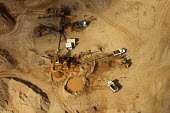 Aerial view of a quarry - Johannesburg, South Africa Aerial,Quarry,Mineral extraction,Heavy industry,Land,Brown,Environmental issues,Energy,Fuel,Minerals,Environment